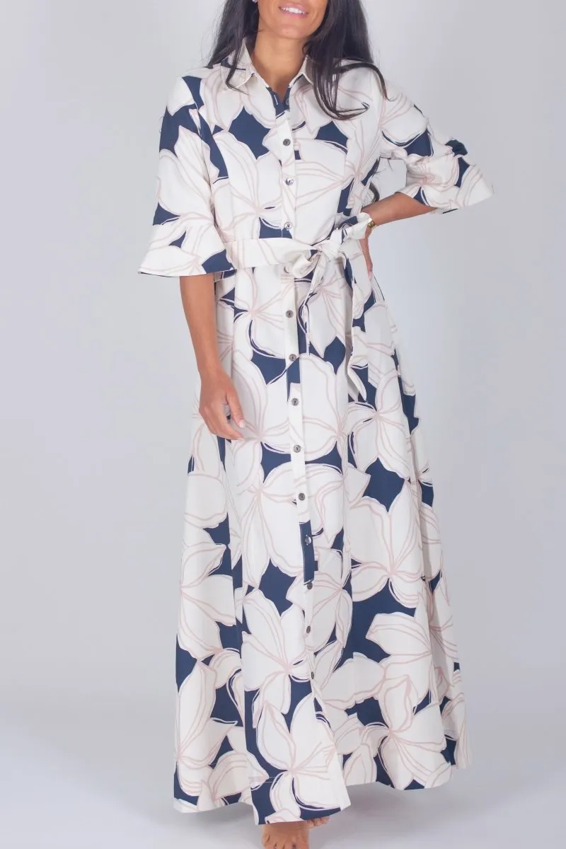 LAUREN DRESS (IVORY/BLACK)