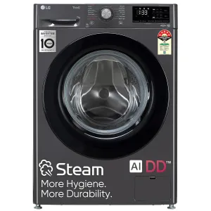LG FHV1207Z2M 7 Kg 5 Star AI Direct Drive Fully-Automatic Front Loading Washing Machine (Middle Black, Steam for Hygiene Wash)