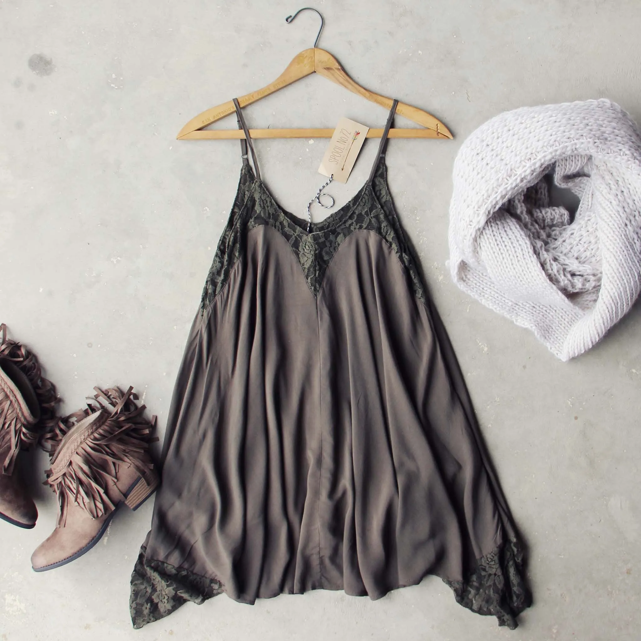 Linden Layering Tunic in Dark Sage