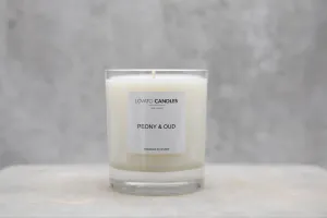 Luxury Clear Candle - Peony & Oud