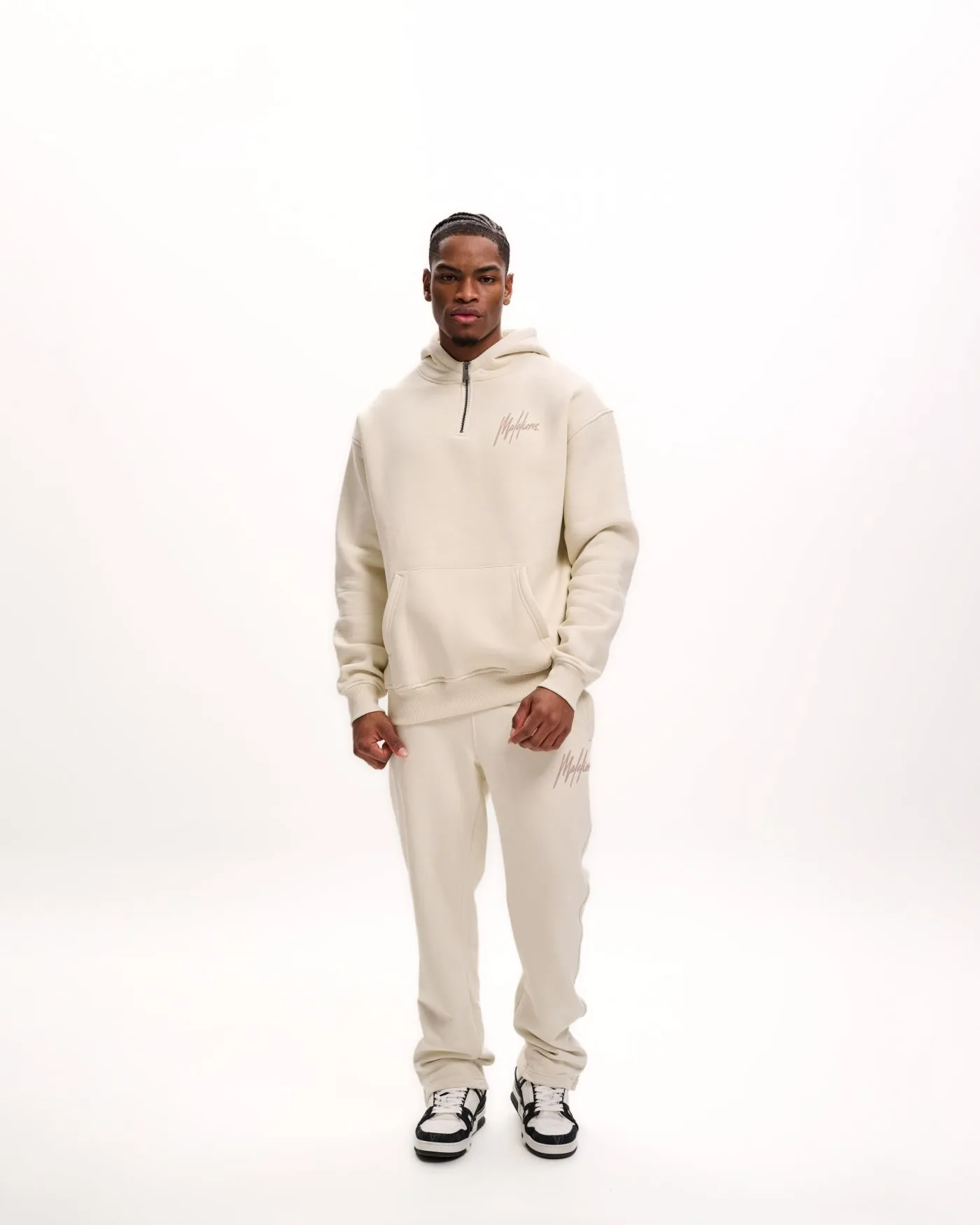 Malelions Men Straight Leg Joggers | Beige