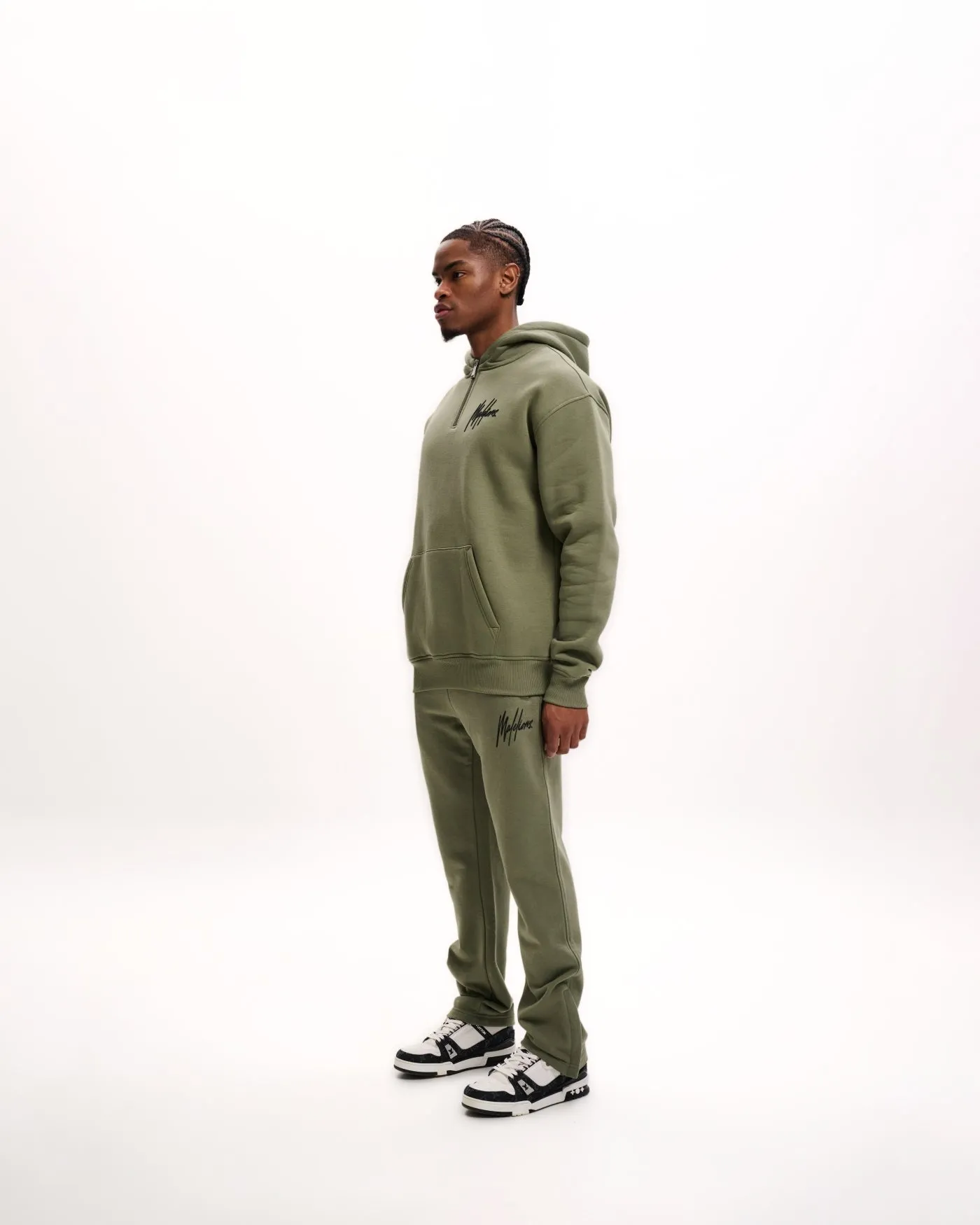 Malelions Men Straight Leg Joggers | Musk Green
