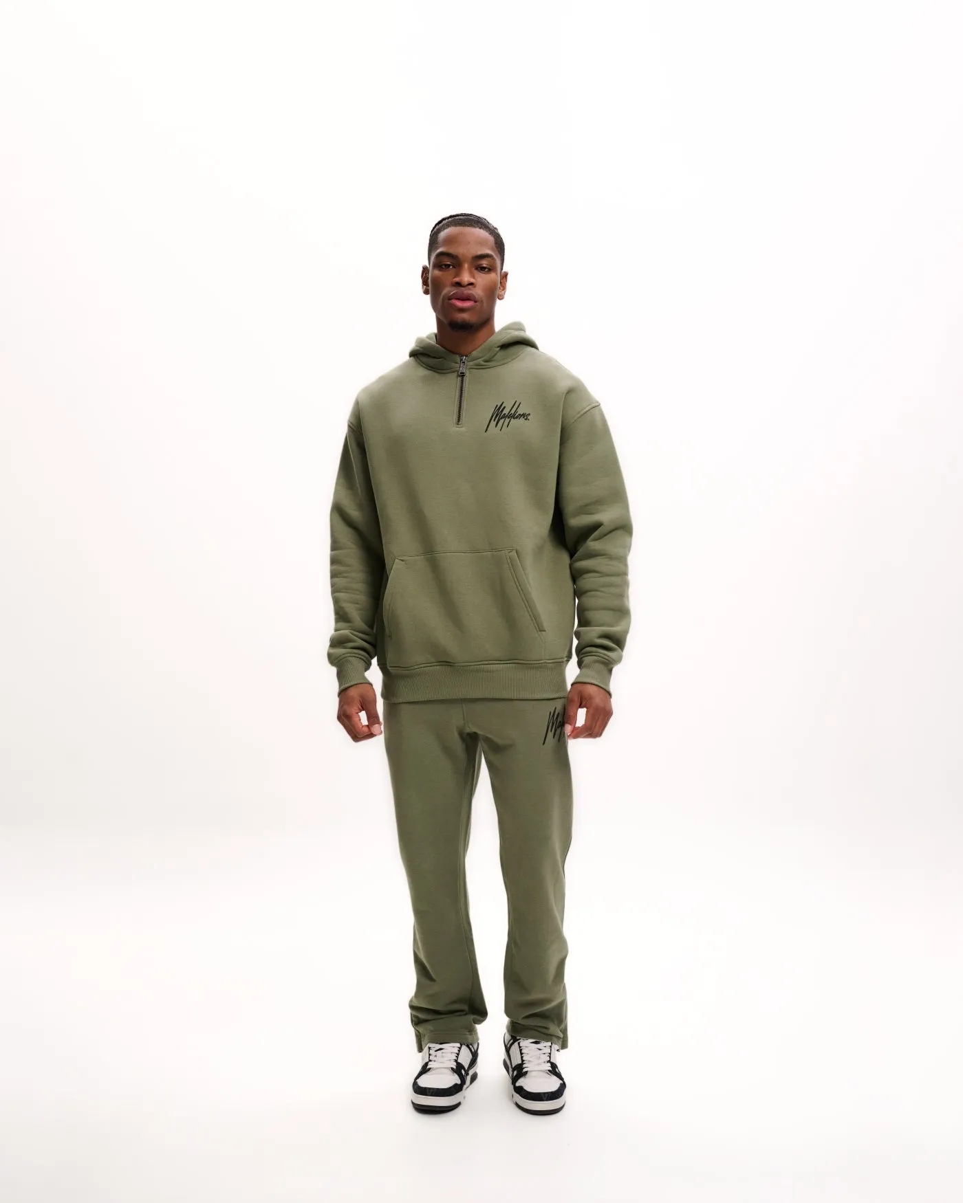 Malelions Men Straight Leg Joggers | Musk Green