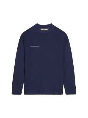 Men C-FIBER™ Pure Long Sleeve T-shirt—navy blue