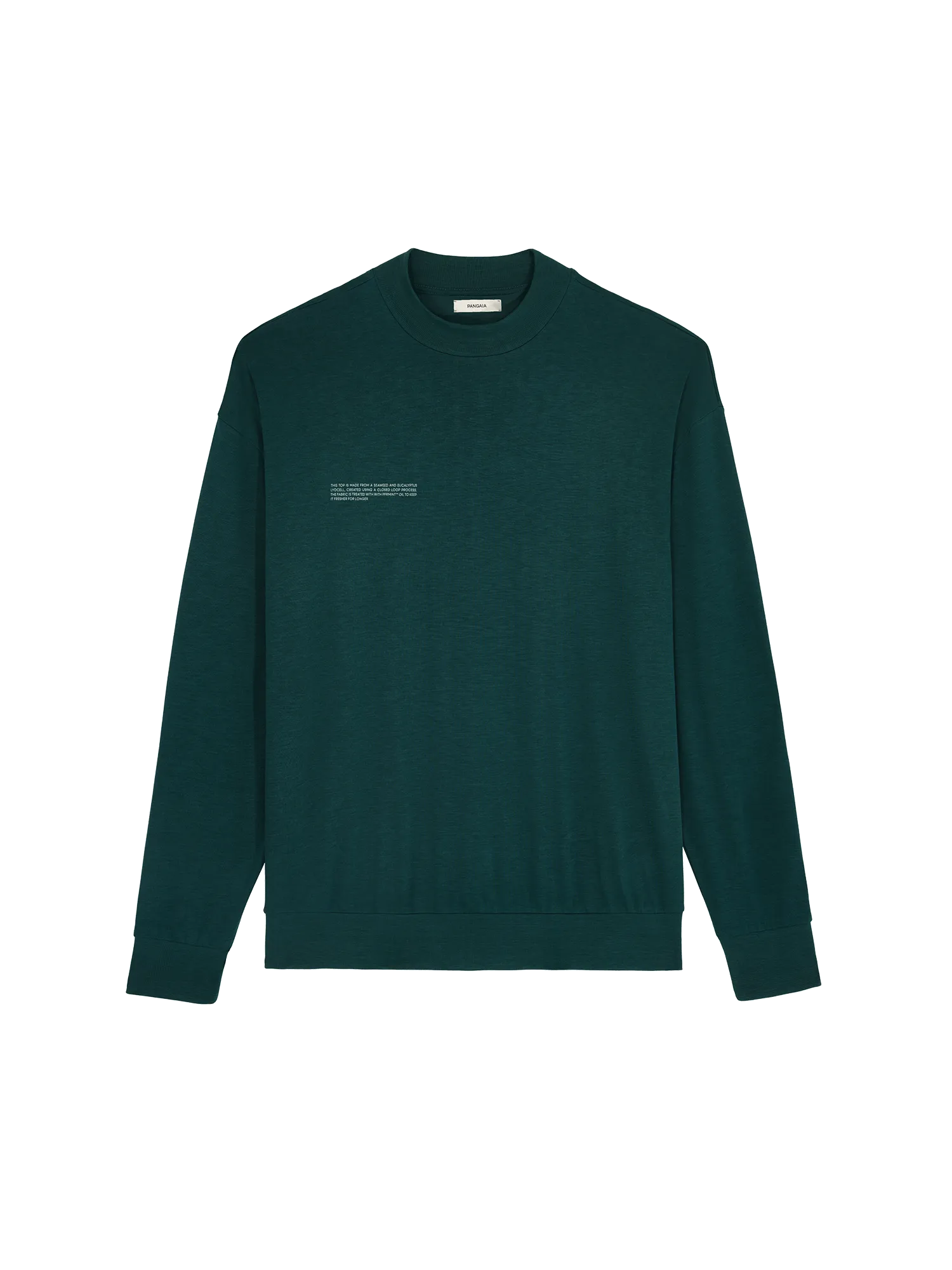 Men's Seaweed Lyocell Fine Knit Top—Foliage Green