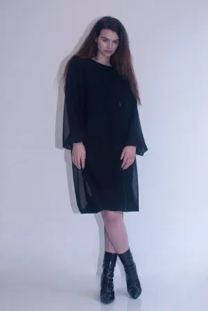 MESH ROUNDNECK DRESS