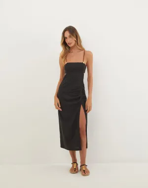 Mira Midi Dress - Black Mira Midi Dress - Black