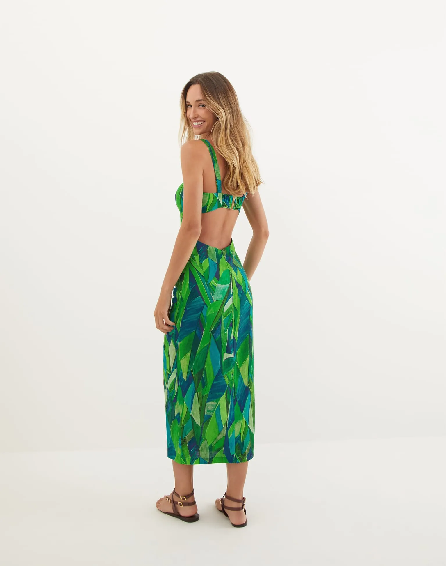 Mira Midi Dress - Tropics