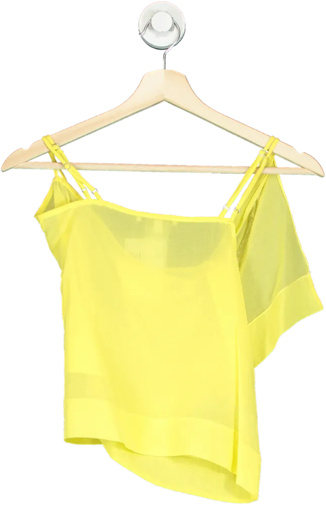Nensi Dojaka Yellow Asymmetric Mini Skirt  UK S