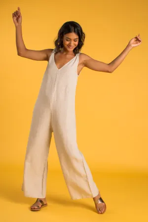 PANAREA Linen Jumper - Beige