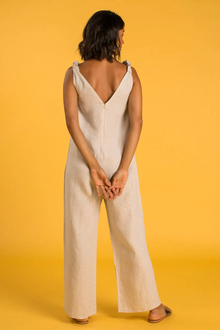 PANAREA Linen Jumper - Beige
