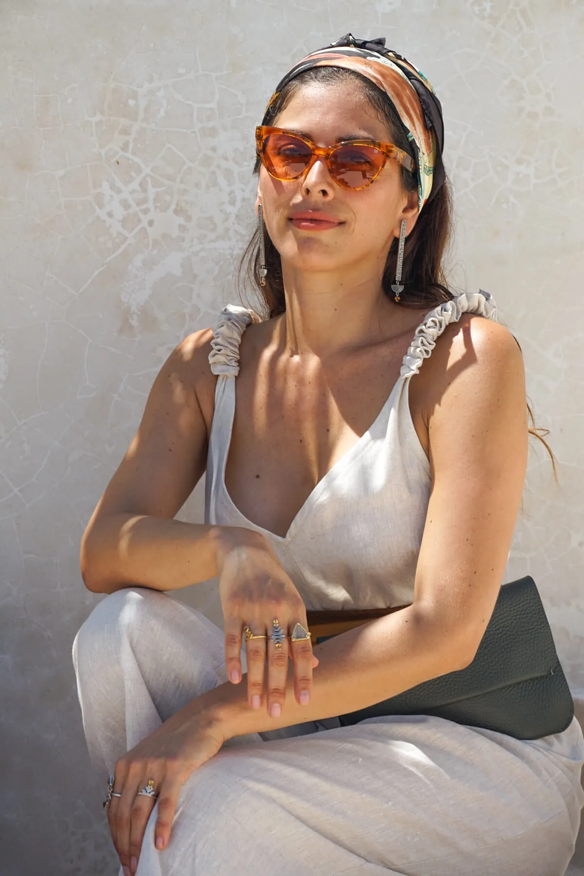 PANAREA Linen Jumper - Beige