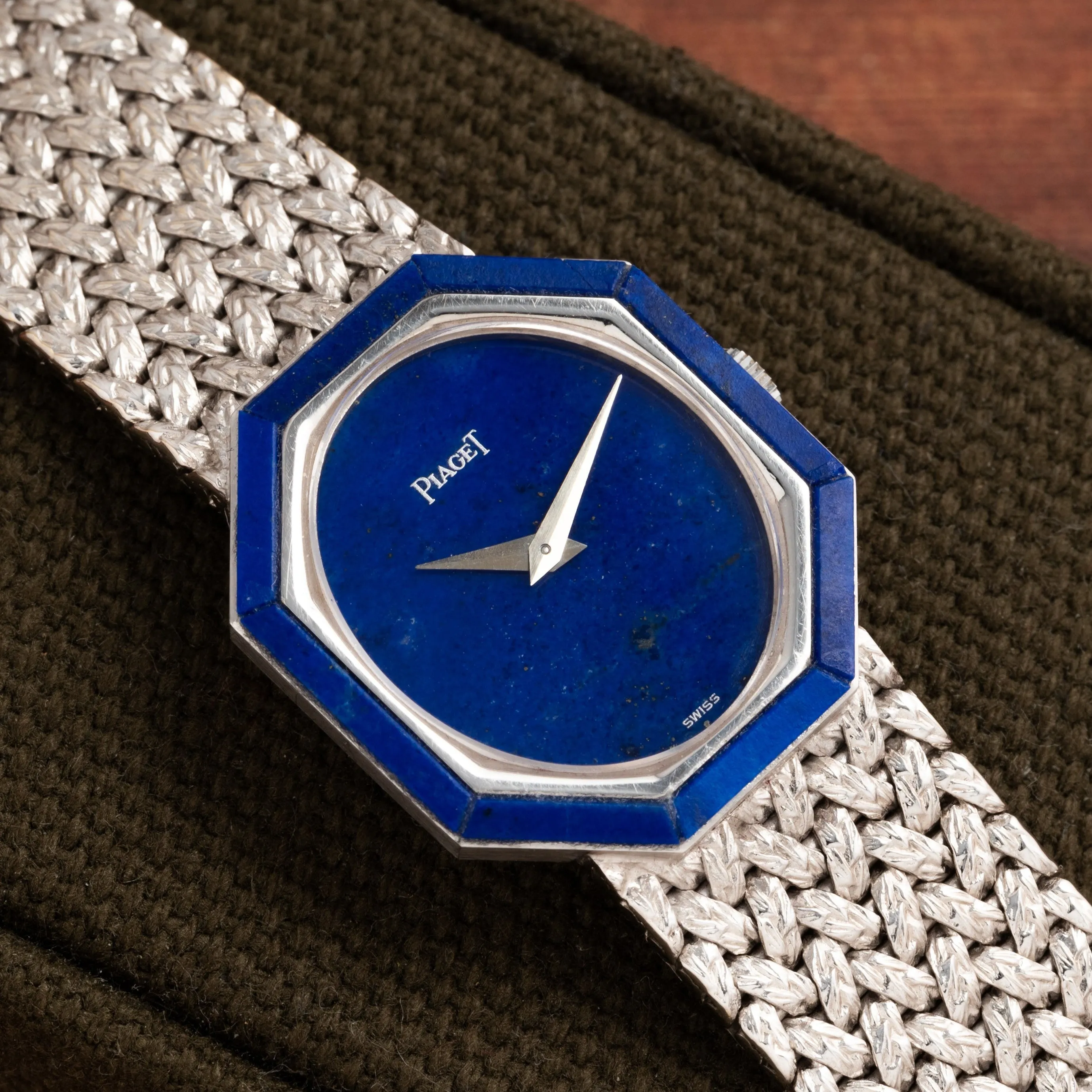 Piaget 'Lapis Lazuli' White Gold Dress Watch