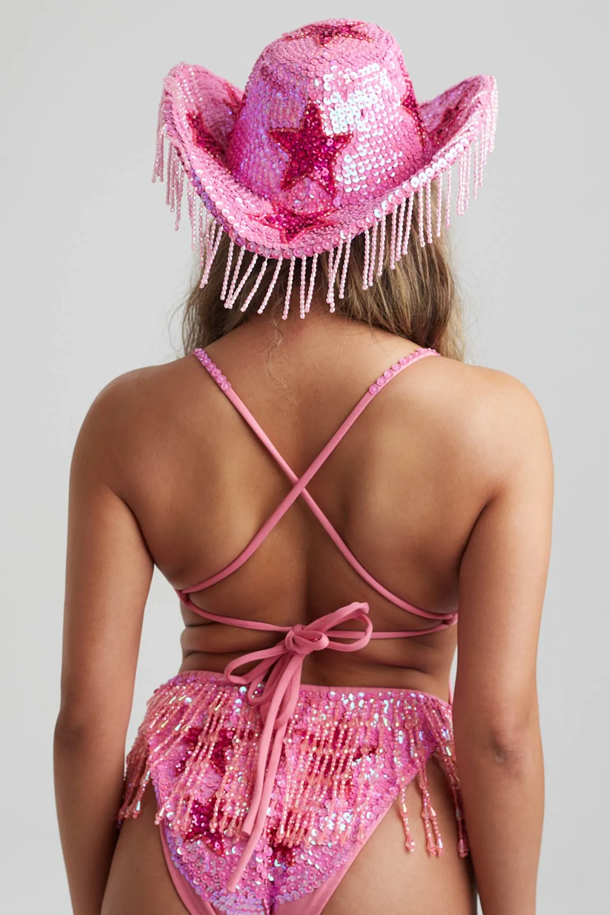 Pink Stargazer Sequin Bodysuit