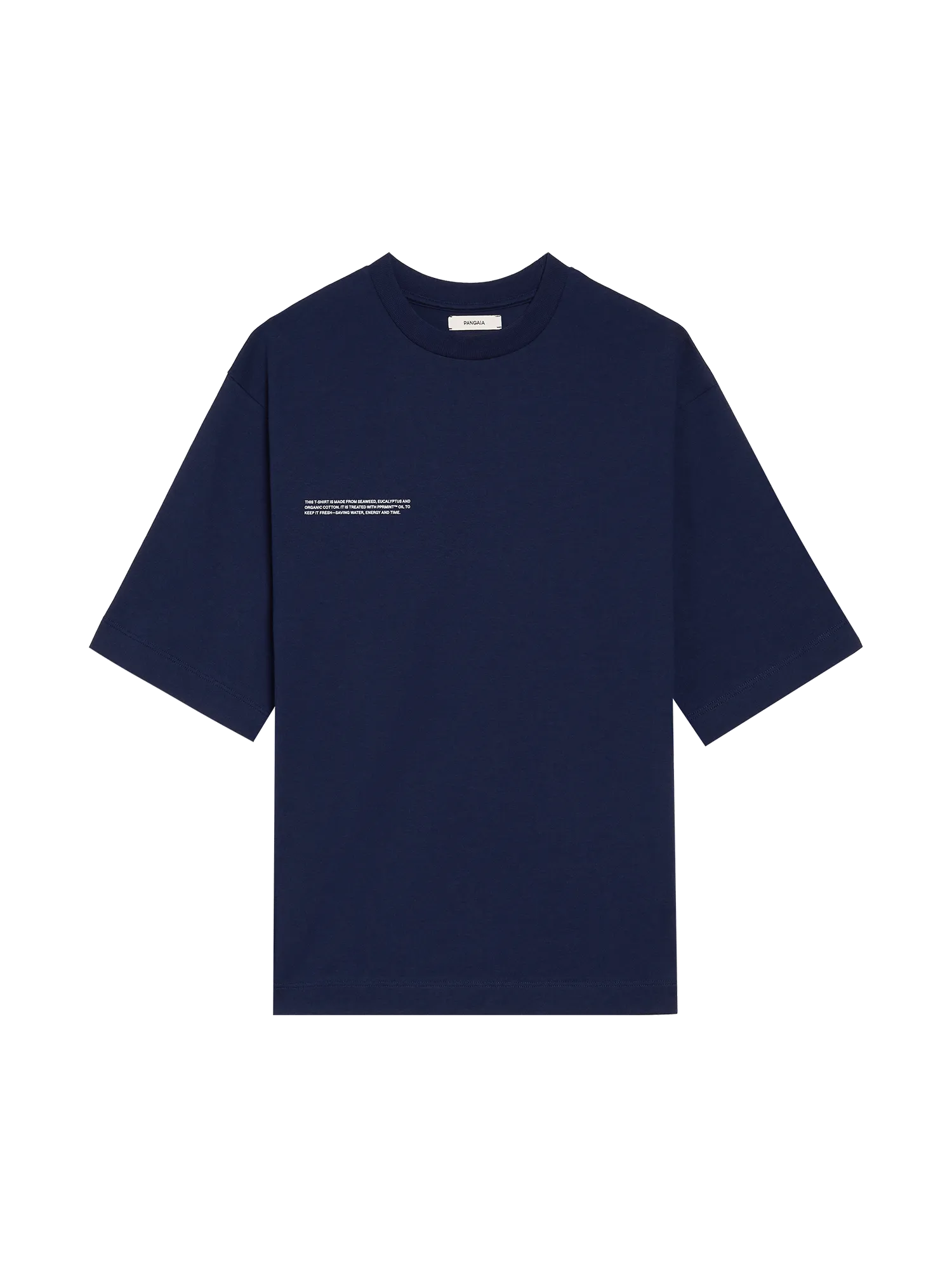 Relaxed Fit Cotton T-shirt with C-FIBER™—navy blue