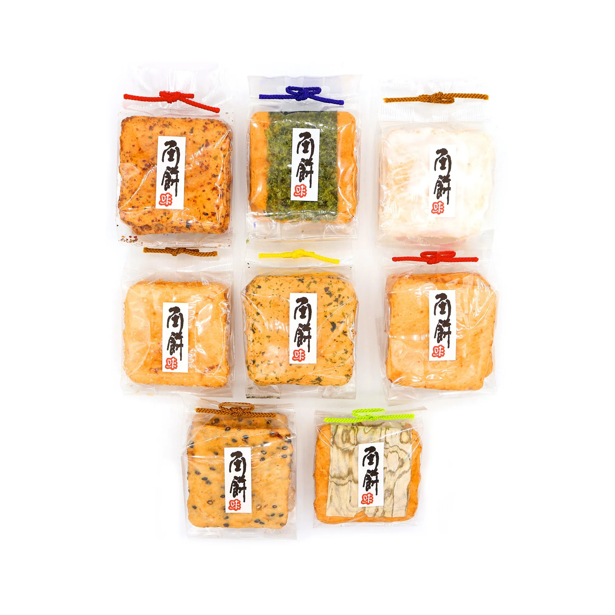 Deluxe Senbei Lab Gift Box: Assorted Gourmet Rice Crackers (24-Piece Set, 8 Exquisite Flavors)