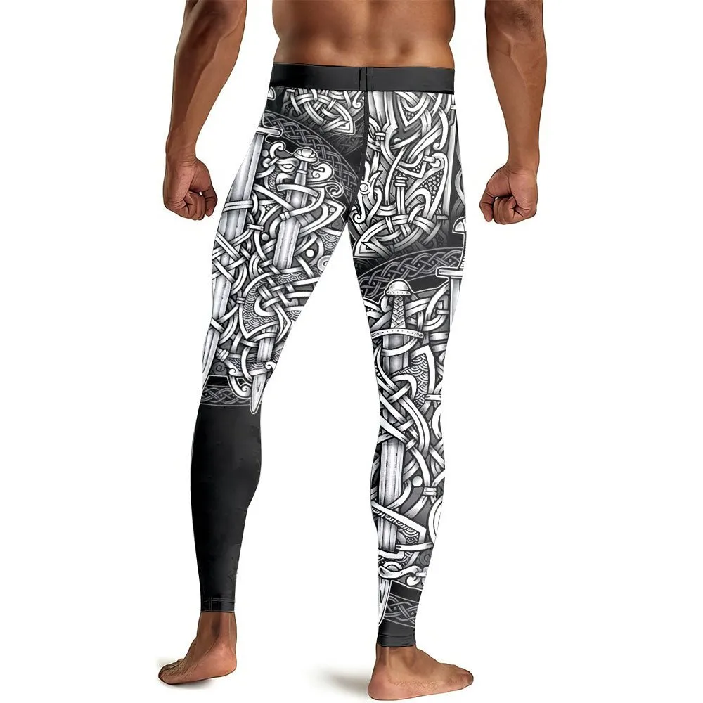 Sword & Shield Viking Men's Compression Leggings