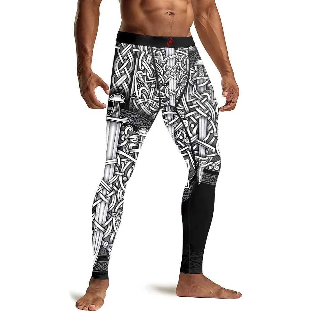 Sword & Shield Viking Men's Compression Leggings