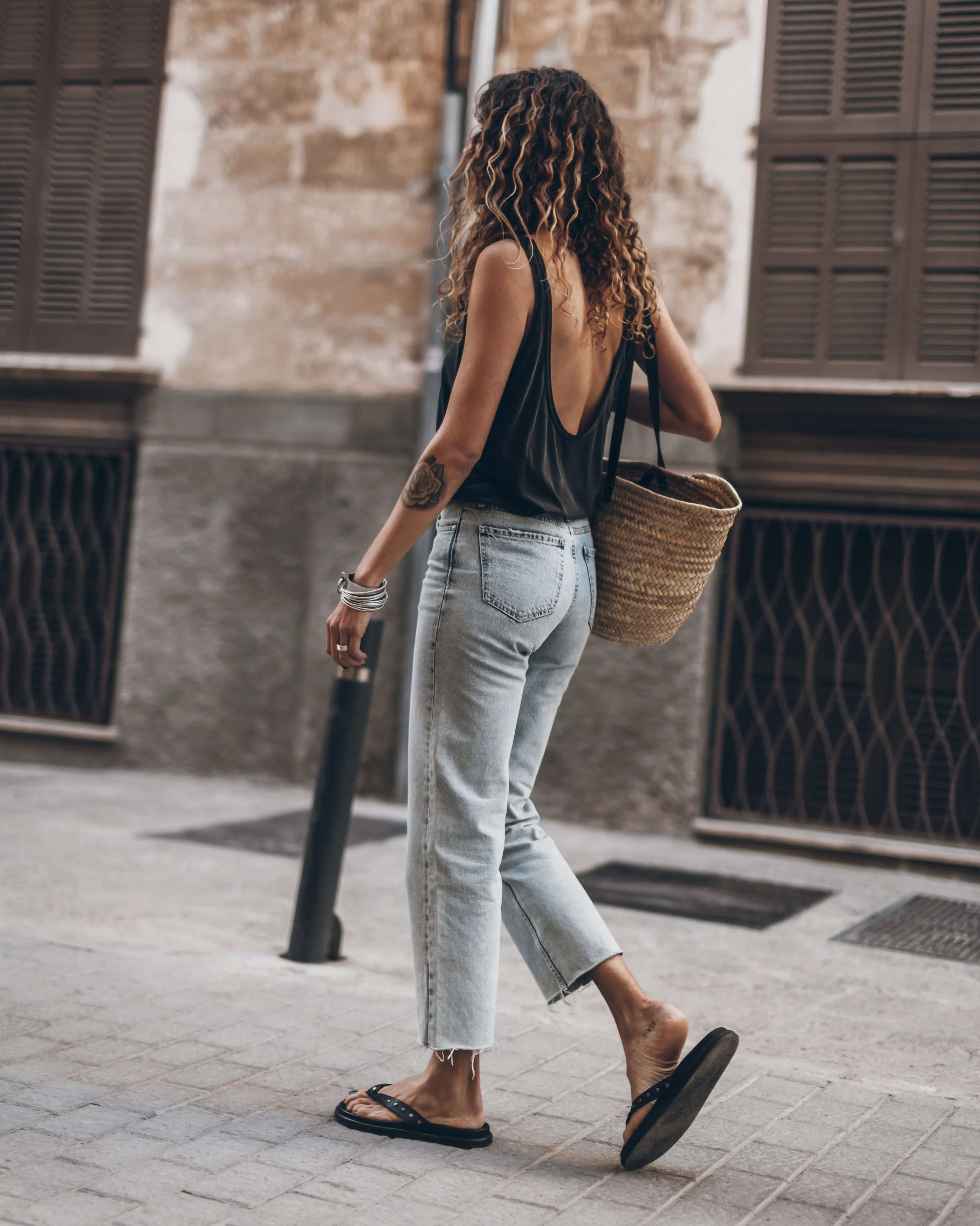The Dark Low Back Tank Top
