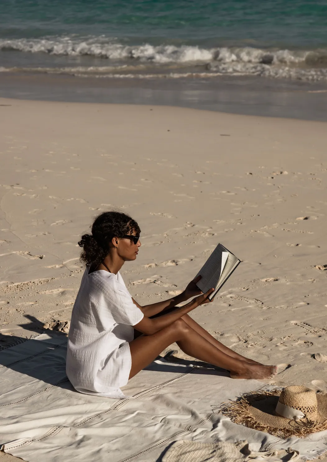 The Lobby Caftan Mini in Day White