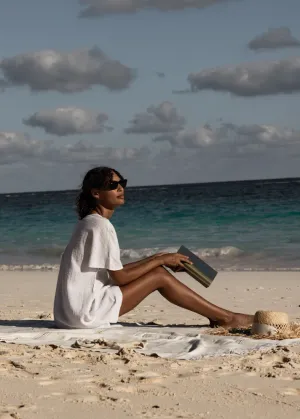 The Lobby Caftan Mini in Day White