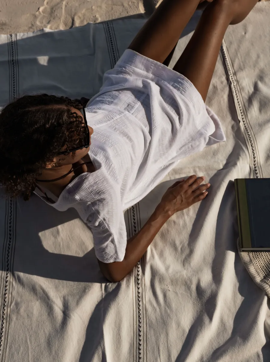 The Lobby Caftan Mini in Day White
