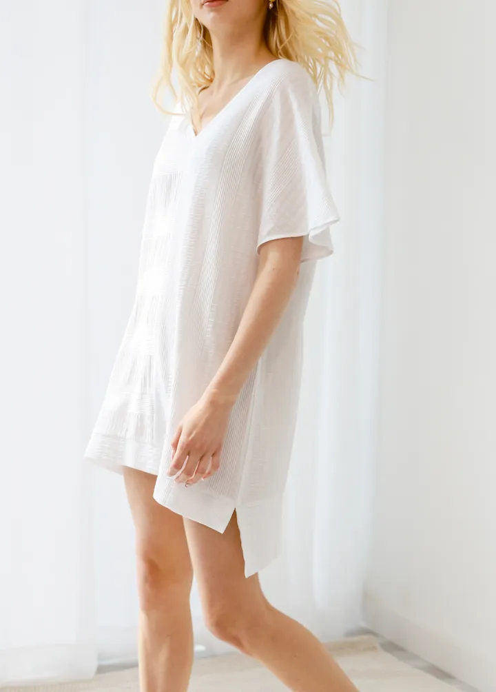 The Lobby Caftan Mini in Day White