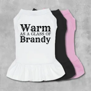 Warm As A Glass Of Brandy Pet Dress