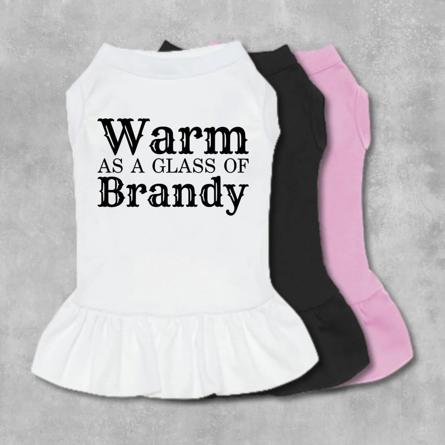 Warm As A Glass Of Brandy Pet Dress